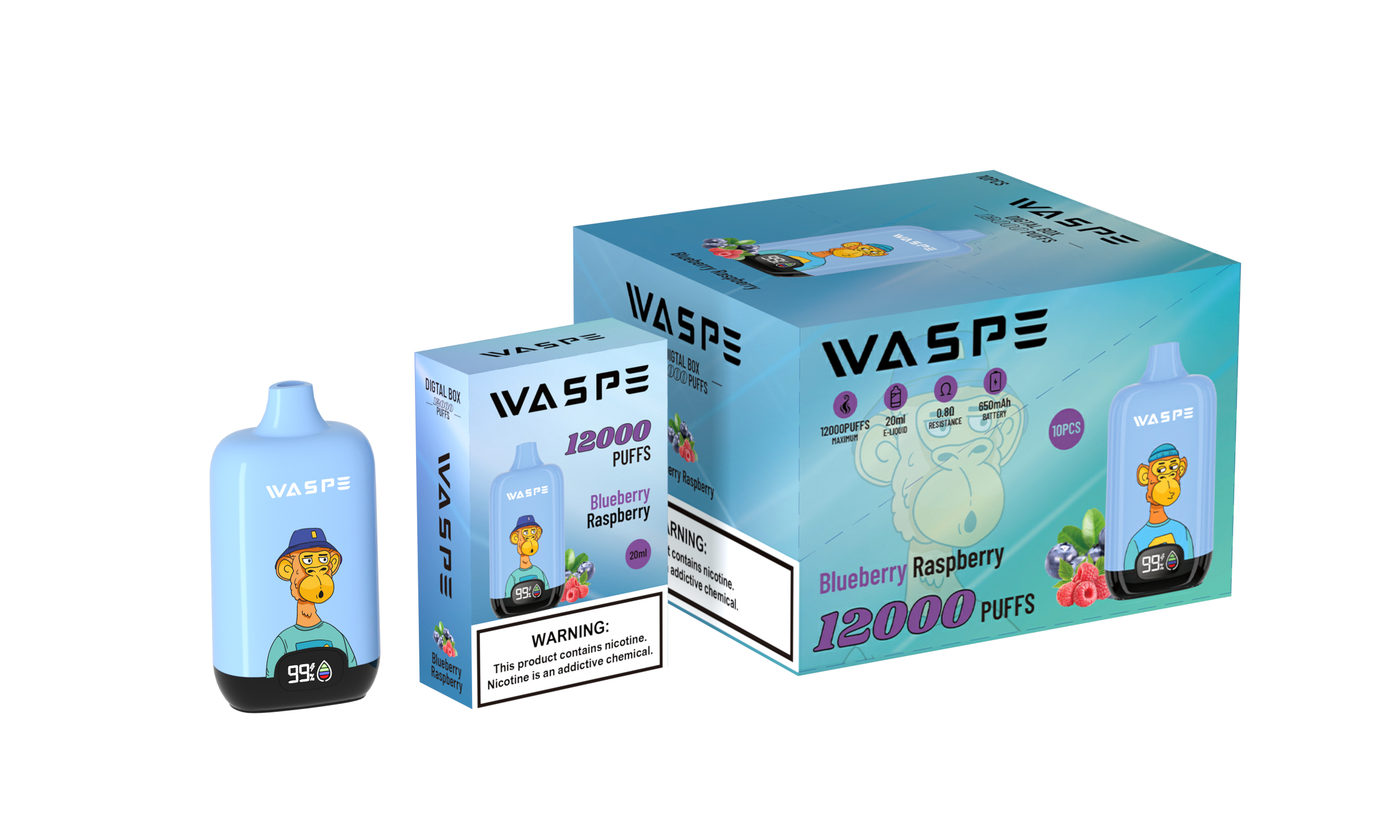 Waspe Digital Box Puffs Original Edition Disposable Vape